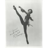 Juliet Prowse signed 10x8 inch black and white photo. Dedicated. Good Condition. All autographs come