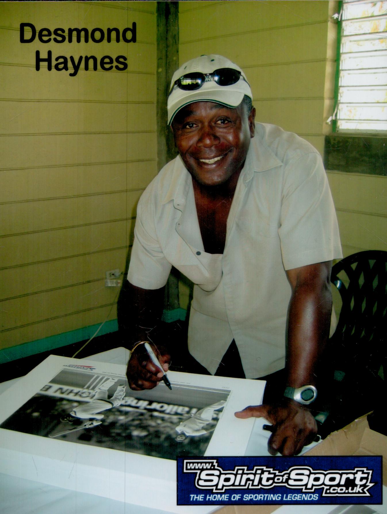 Desmond Haynes signed limited edition print with signing photo The West Indies team of the 1980's - Image 2 of 2