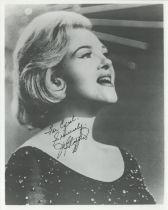 Jo Stafford signed 10x8 inch black and white photo. Good Condition. All autographs come with a