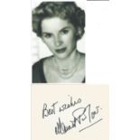 Muriel Pavlow signed 6x4 inch white card and vintage 6x4 inch black and white photo. Good Condition.