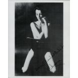 Christine Keeler signed black and White Photo 10x8 Inch. Was an English model and showgirl. Good