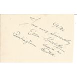 Ella Shields signed 5x3 inch album page dated 1/6/31 inscribed Ella Shields knowns as Burlington