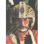 Garrick Hagon signed 6x4 inch Star Wars colour promo colour post card photo. Good Condition. All