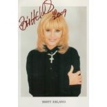 Britt Ekland signed 6x4inch colour photo. Good Condition. All autographs come with a Certificate