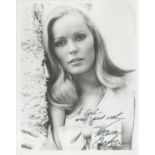 Veronica Carlson signed 10x8 inch black and white photo. Good Condition. All autographs come with