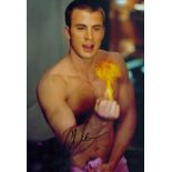 Chris Evans signed 12x8 inch colour Fantastic Four photo. Good Condition. All autographs come with a