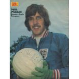 Phil Parkes signed 12x8 inch vintage magazine photo. Good Condition. All autographs come with a