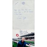 Lester Piggott signed 6x5 inch colour photo and Susan Piggott signed letter. Good Condition. All