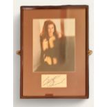 Belinda Carlisle signature piece with colour photo. Framed. Measures 12 inch by 16-inch appx. Good