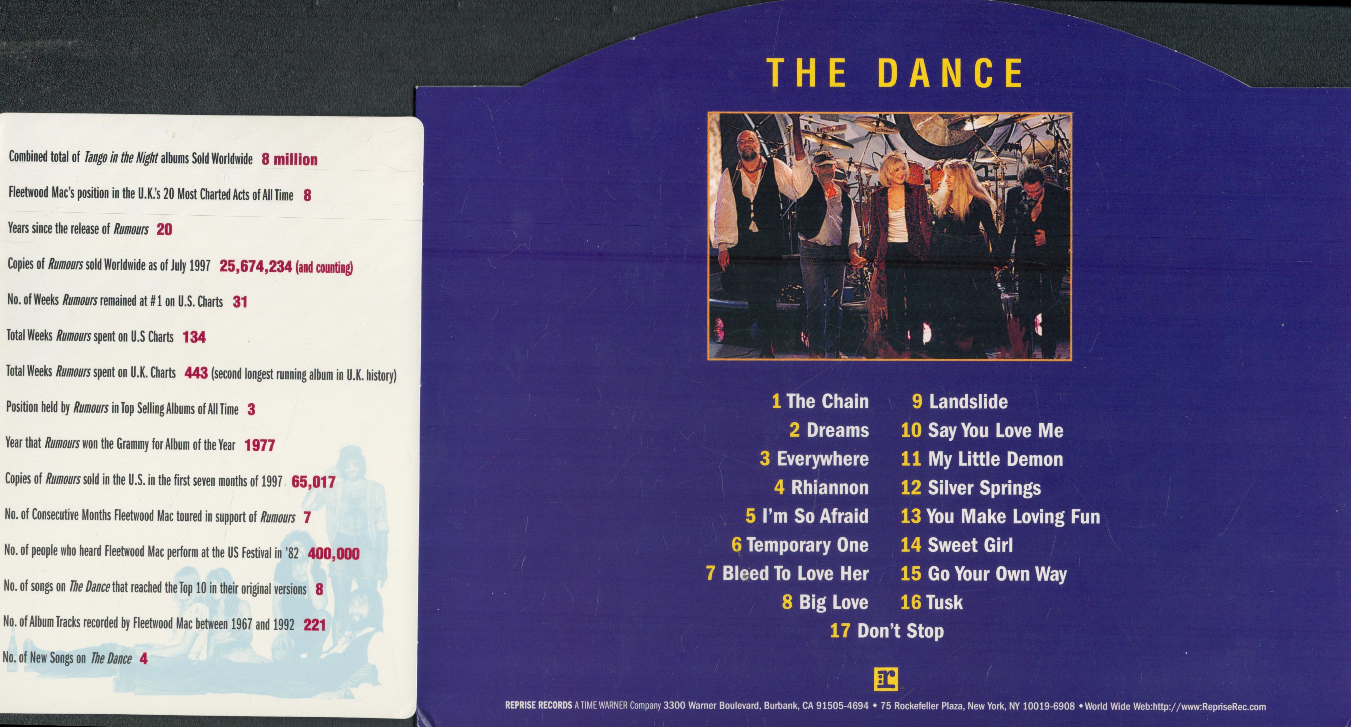 Fleetwood Mac signed The Dance promo pop-up, fold-out press kit 1997. signed by Stevie Nicks, - Image 3 of 4