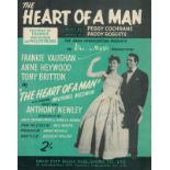 ANTHONY NEWLEY Actor Singer 1931-1999 signed vintage 'The Heart Of A Man' Sheet Music . Good