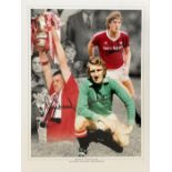 Football Manchester United Legends 16x12 inch, Gary Pallister, Alex Stepney and Norman Whiteside