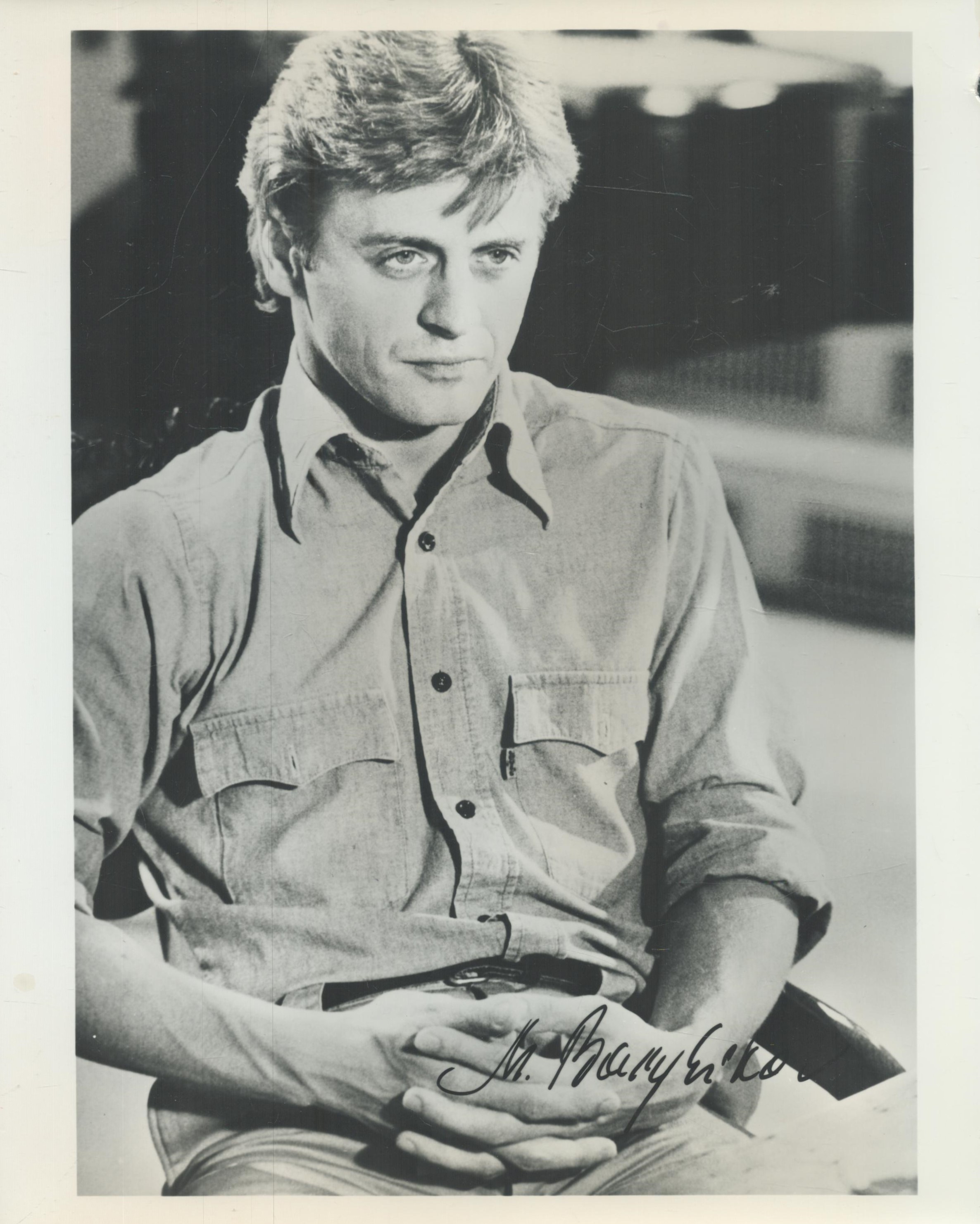 Mikhail Baryshnikov signed 10x8 inch black and white vintage photo. Good Condition. All autographs