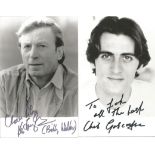 Coronation Street actors 2, signed 6x4 inch black and white photos includes actors Chris Gascoyne