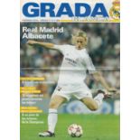 David Beckham signed Adidas 6x4 inch colour promo photo, Real Madrid v Albacete 2004 matchday