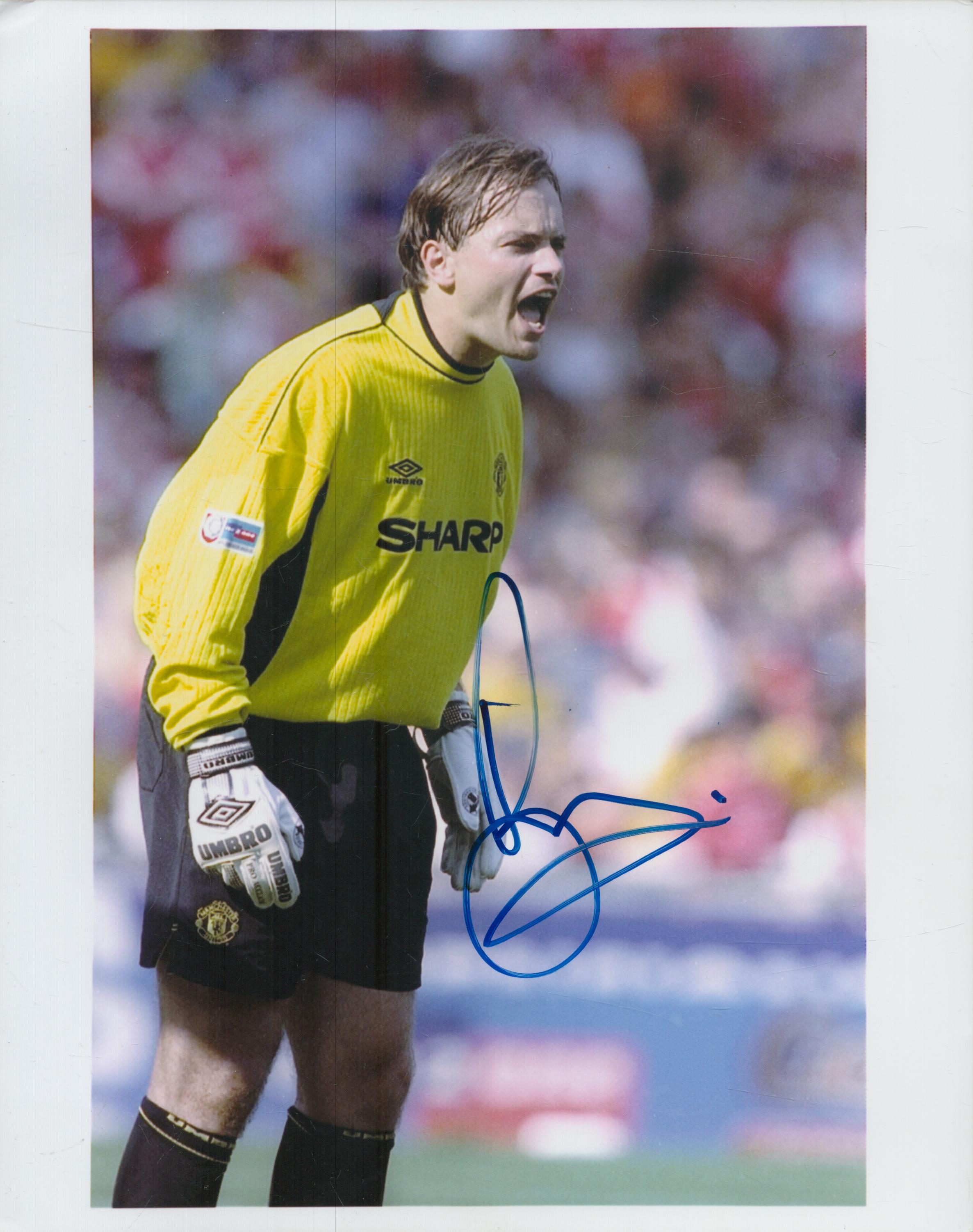 Mark Bosnich signed 10x8 inch Manchester United colour photo. Good Condition. All autographs come