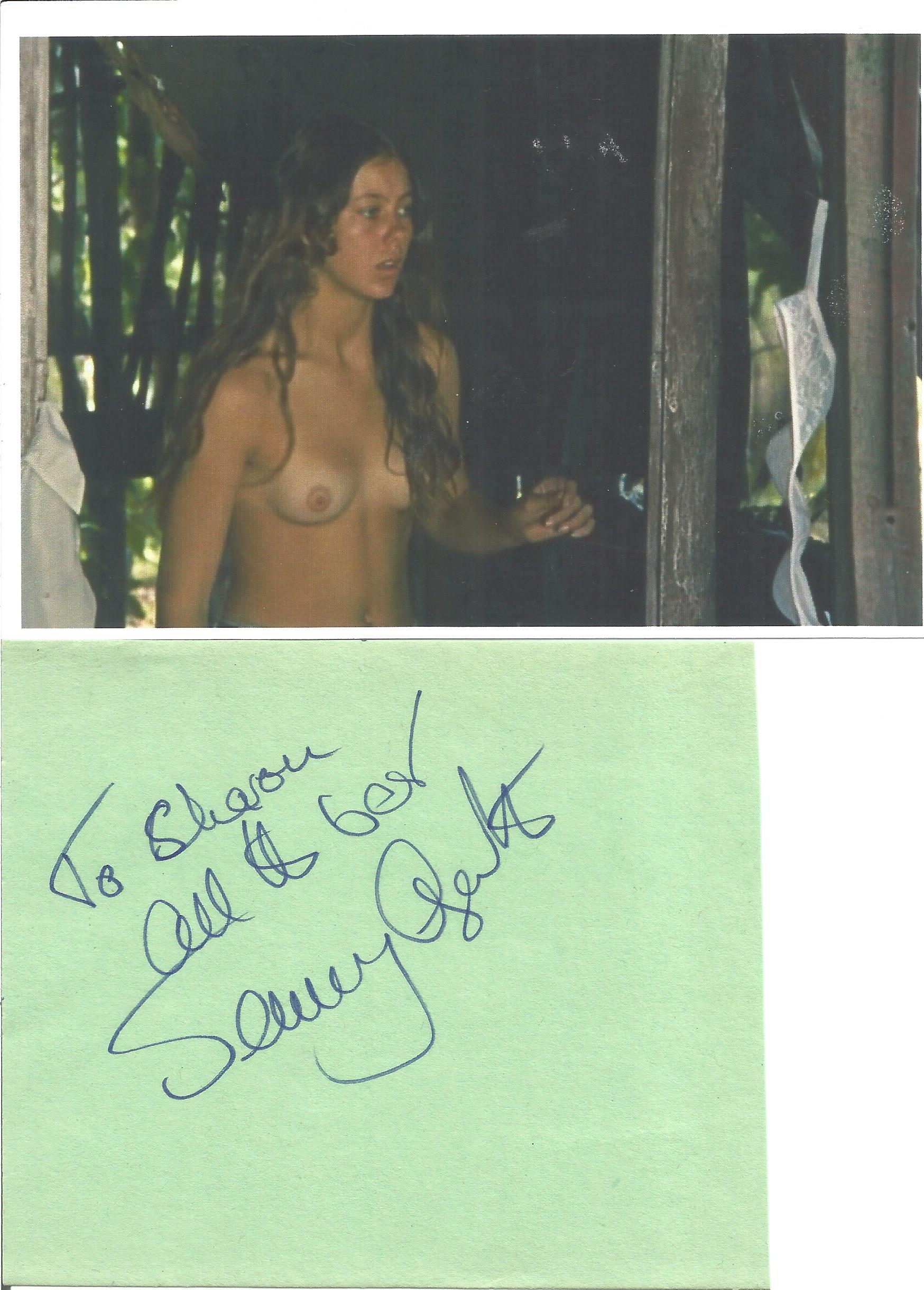 Jenny Agutter signed album page with 6x4 inch Walkabout photo. Good Condition. All autographs come