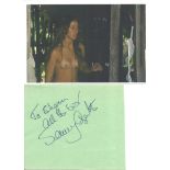 Jenny Agutter signed album page with 6x4 inch Walkabout photo. Good Condition. All autographs come