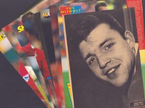 Footballers Collection of 9 signed Magazine cut out page signatures such as Ernie Hunt. Luc Nijholt.