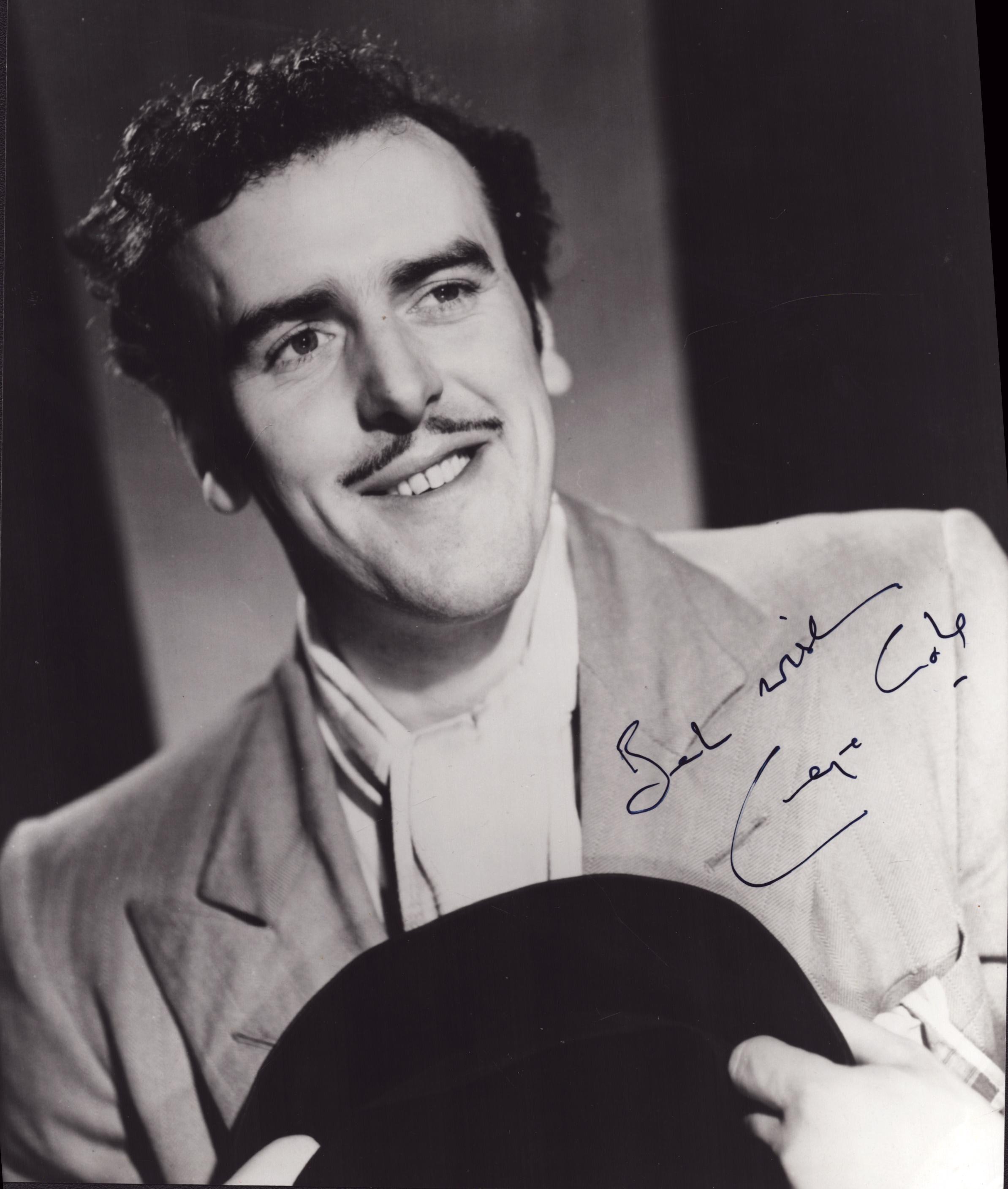 George Cole signed 10x8 inch black and white photo. Good Condition. All autographs come with a
