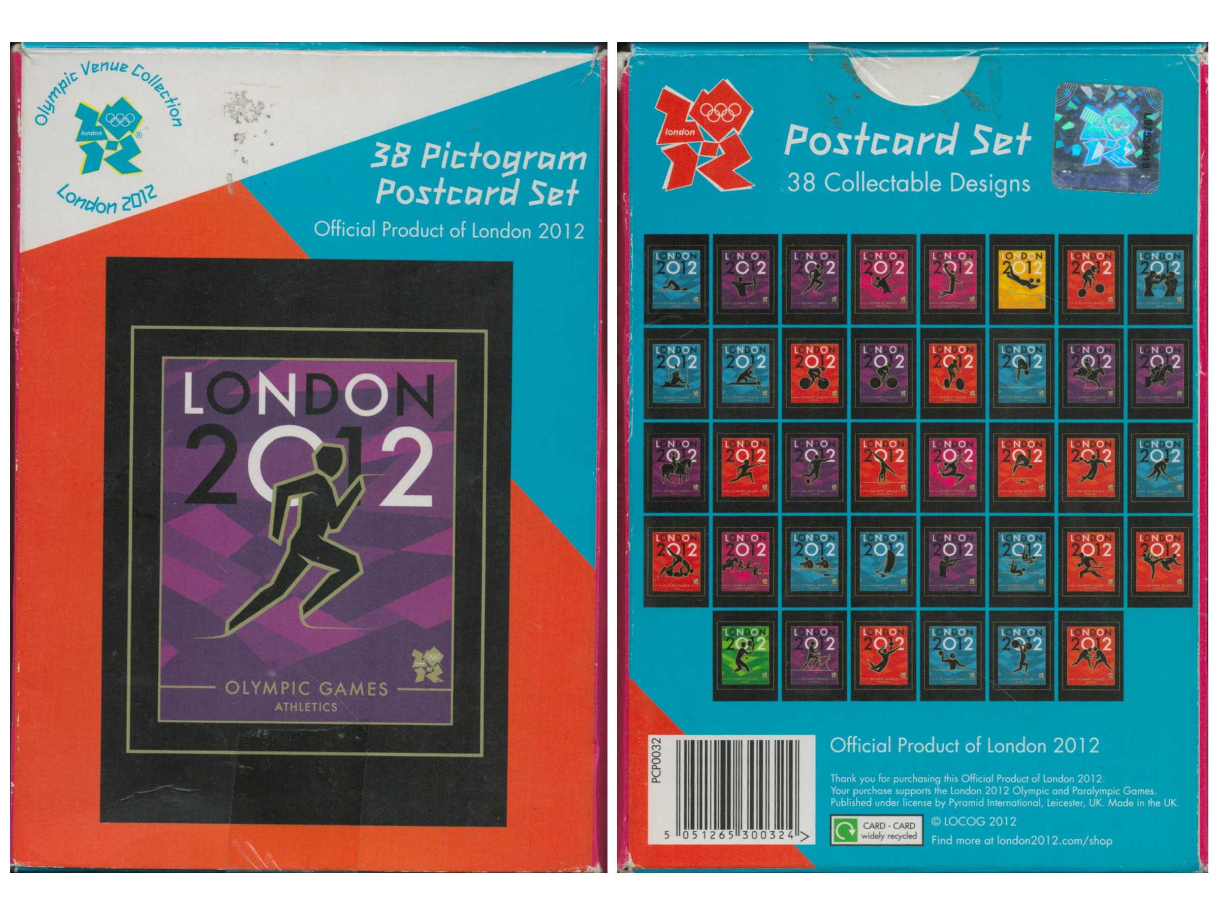 Collection 2 of 1 x Olympic Venue Collection London 2012 '38 Pictogram Postcard Set Official of