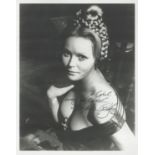 Veronica Carlson signed 10x8 inch black and white photo. Good Condition. All autographs come with