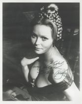 Veronica Carlson signed 10x8 inch black and white photo. Good Condition. All autographs come with