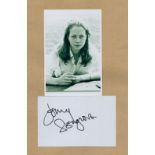 Jenny Seagrove signed 6x4 inch white card and 6x4 inch black and white photo. Good Condition. All