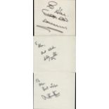 Cricket collection of 9 signed pages includes names of Alvin Kallicharran, Viv Richards, Darren