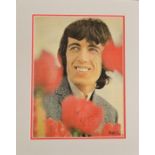 Bill Wyman signed Colour Picture Magazine cut out Mounted 14x10 Inch. Overall size Approx. 17.5x14