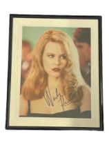 Nicole Kidman, AC signed Colour Photo 10x8 Inch In Black Framed Approx. 12.25x10 Inch. Good