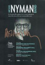 Michael Nyman signed 70th Birthday celebrations concerts Theatre Flyer. Good Condition. All