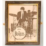 Paul McCartney black and white photo from his time in the Beatles. Framed. Measures 9 inch by 11-