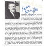 Norman Rossington signed 5x5 inch approx. magazine page. Good Condition. All autographs come with