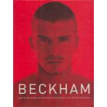 David Beckham signed photo inside front page, Beckham David Beckham my world photography by Dean