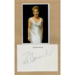 Zoe Wannamaker signed 6x4 inch white card and 6x4 inch colour photo. Good Condition. All