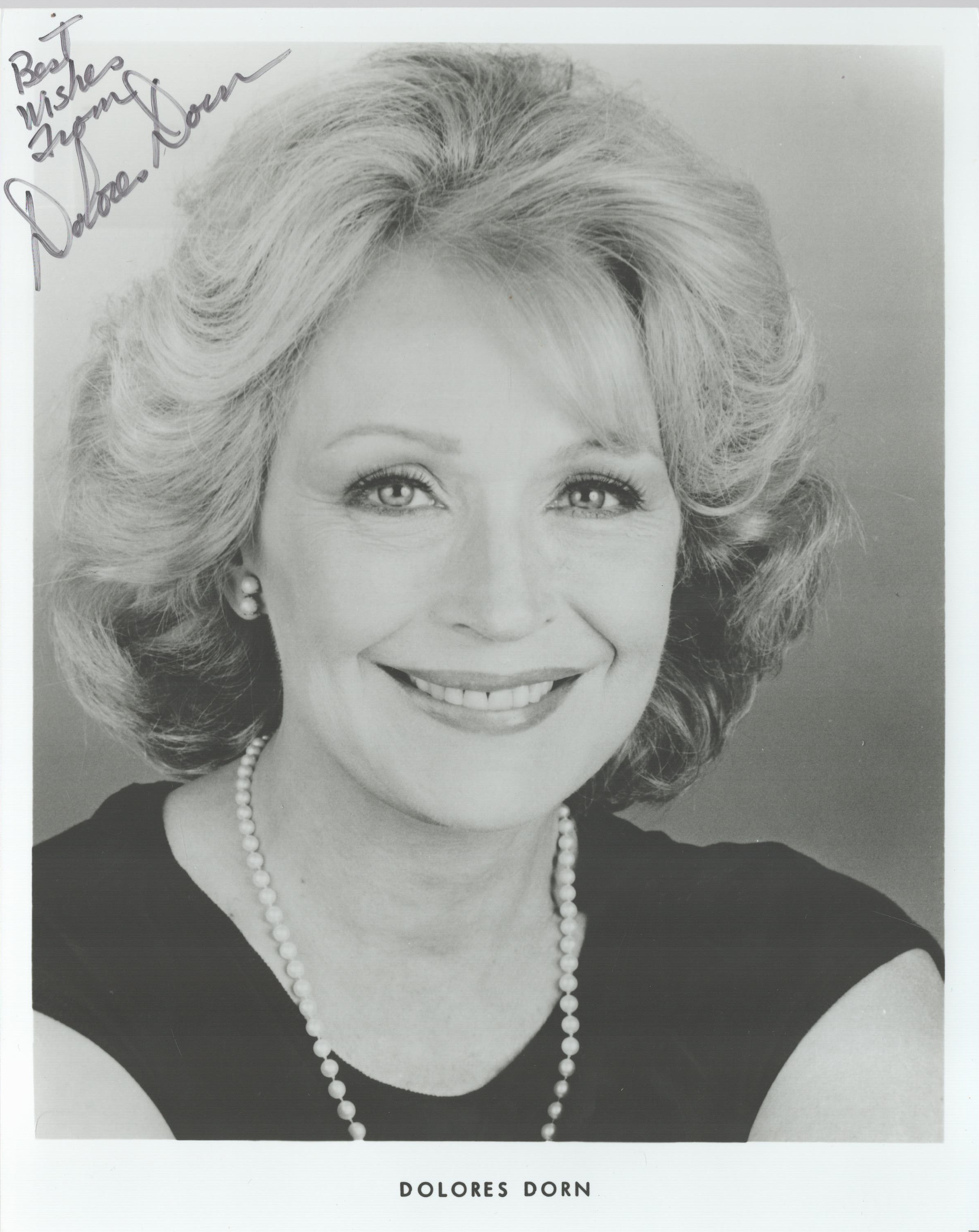 Dolores Dorn signed 10x8 inch black and white photo. Good Condition. All autographs come with a
