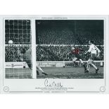 Autographed COLIN BELL 16 x 12 Limited Edition : Colorized, depicting Manchester City`s COLIN BELL