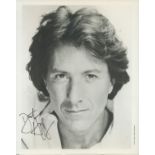 Dustin Hoffman signed 10x8 inch black and white photo. Good Condition. All autographs come with a