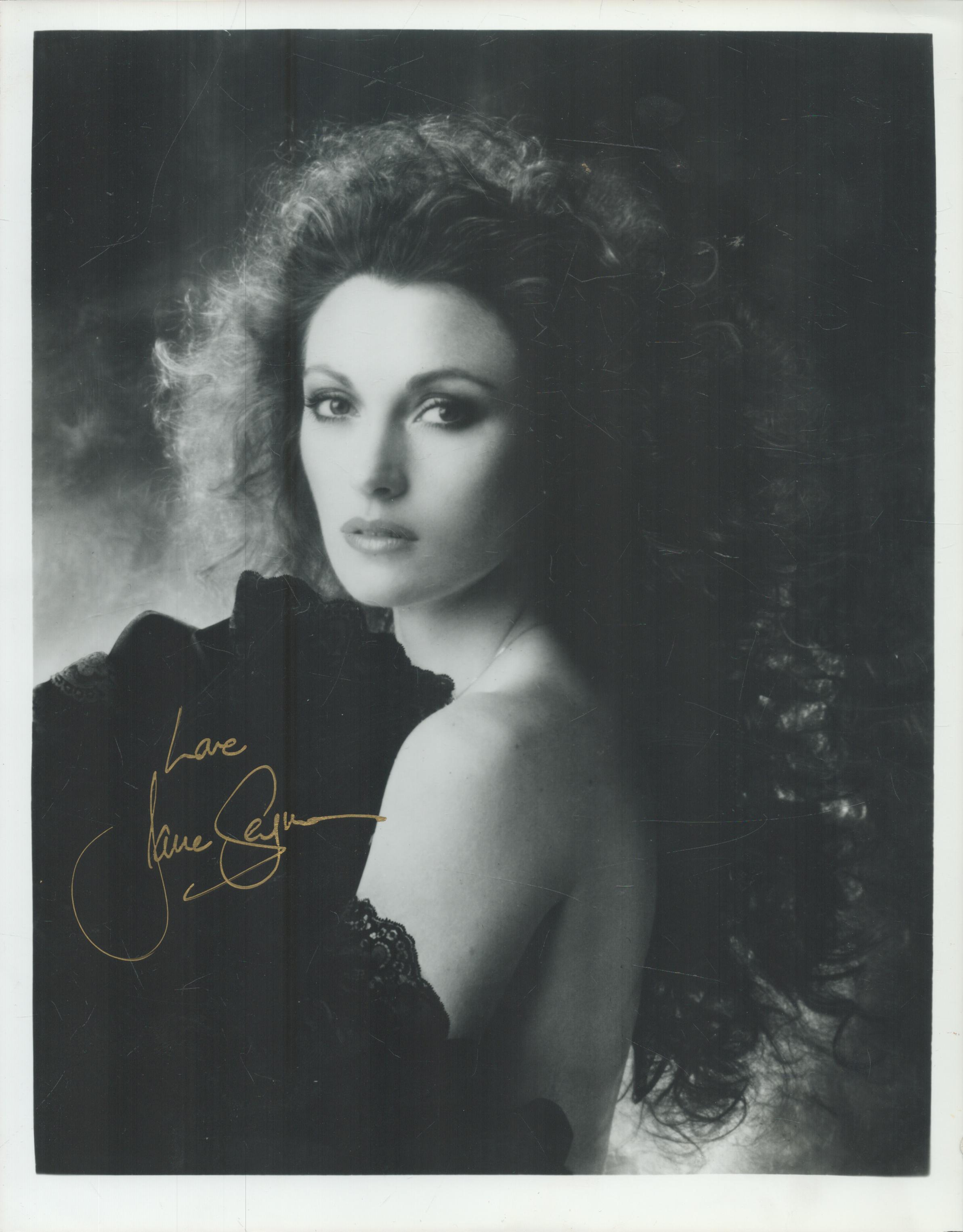 Jane Seymour signed 10x8 inch black and white photo. Good Condition. All autographs come with a