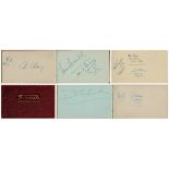 Vintage Autographs Album Approx. 40 signed signatures such Shelley Mann 'Swimming U.S.A'. Ron Tomsic