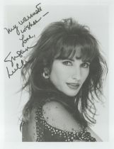 Susan Lucci signed 10x7 inch black and white photo. Good Condition. All autographs come with a