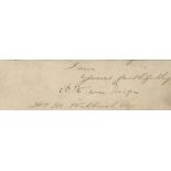 Earl Of Balfour Arthur James Balfour signed 4.5x1.5 inch approx. cutting. Born 25 July 1848 - 19