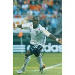 Leroy Lita signed 12x8 inch colour photo pictured in action for England U21's. Good Condition. All