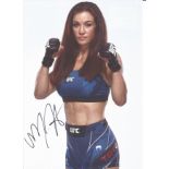Miesha Tate signed colour photo. Measures 8 inch by 11-inch appx. Good Condition. All autographs