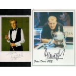 Steve Davis and Terry Griffiths signed colour promo photos. Good Condition. All autographs come with