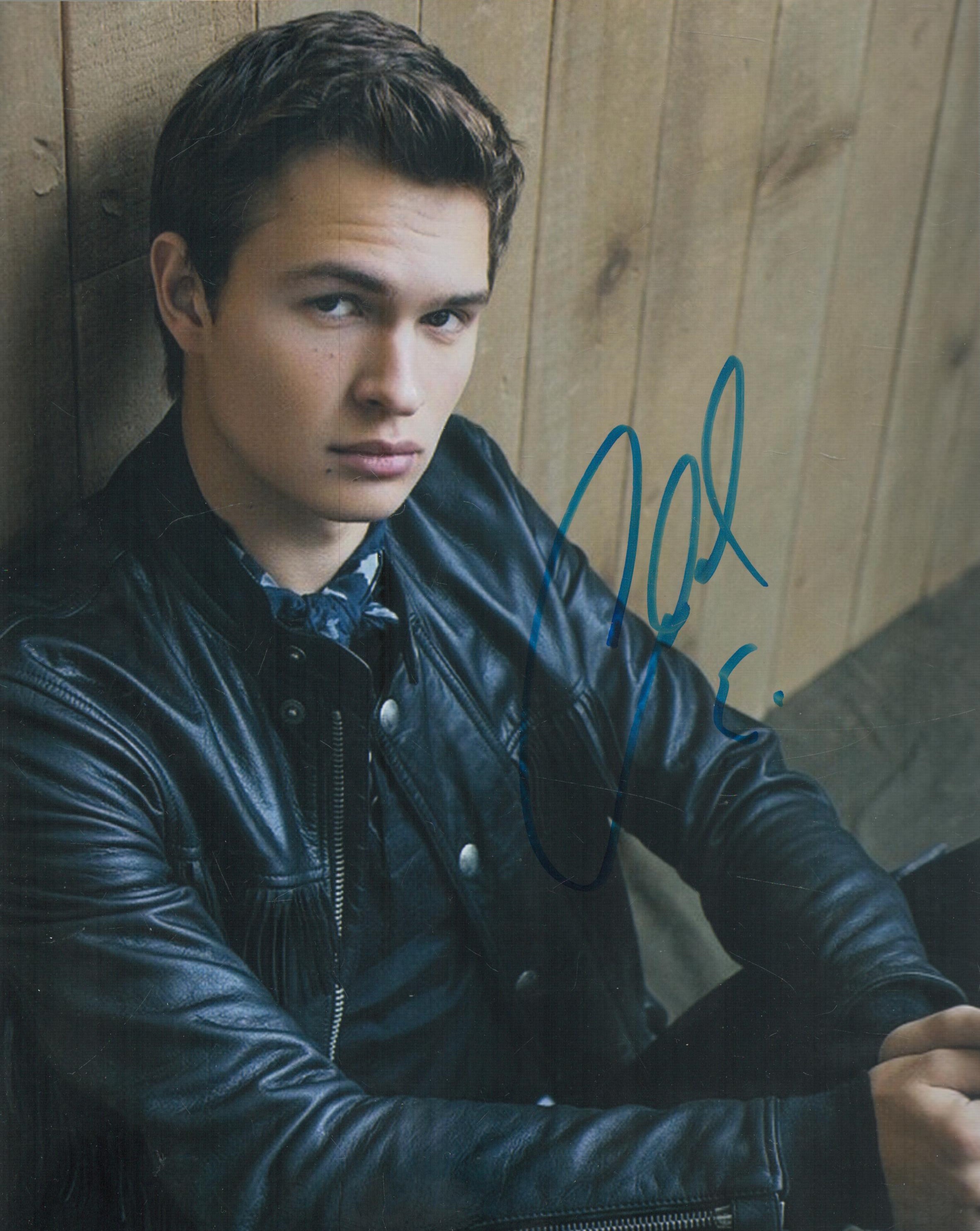 Ansel Elgort signed 10x8 inch colour photo. Good Condition. All autographs come with a Certificate