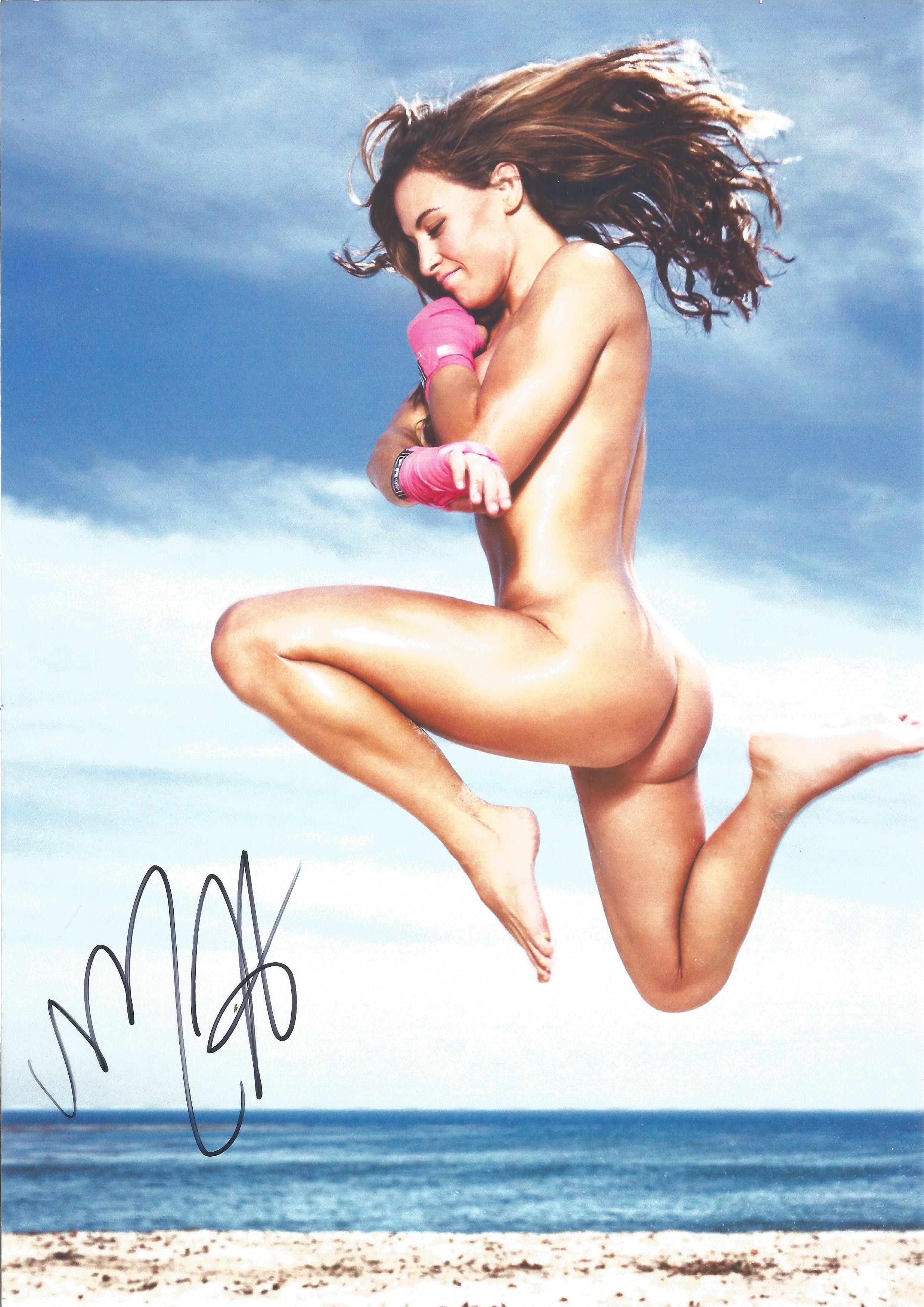 Miesha Tate signed colour photo. Measures 8 inch by 11-inch appx. Good Condition. All autographs