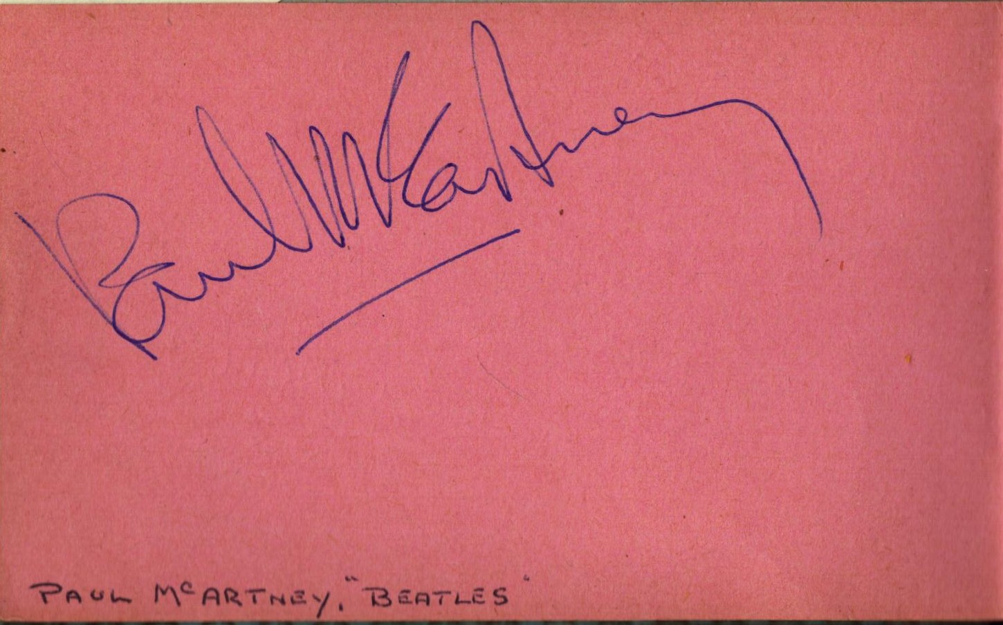 Vintage Autographs Album Approx. 60 signed signatures such as Sir James Paul McCartney CH MBE, - Image 2 of 2