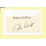 Helen De Witt signed 6x4 inch overall album page affixed to page. Good Condition. All autographs